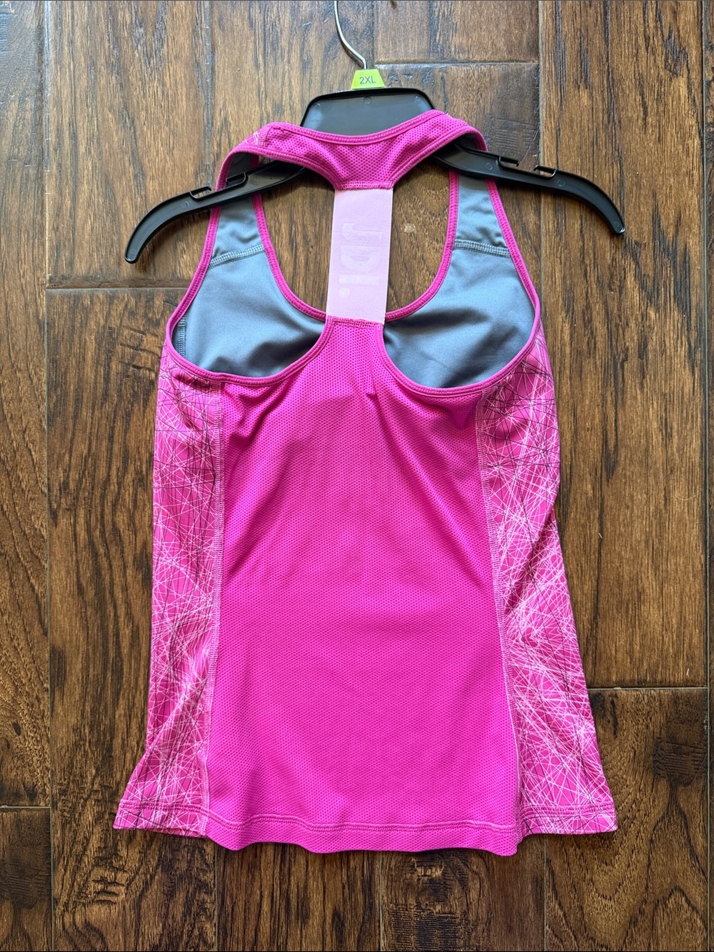Nike Women's Pink Abstract Racerback Tank, size small - Picture 4 of 7
